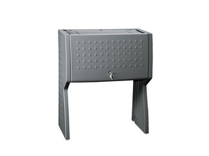 Iceberg Aspira Hutch, Resin, 30-1/2w x 16-1/4d x 36h, Charcoal