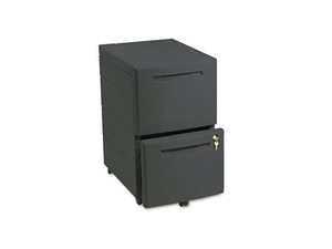 Iceberg 95411 Aspira Mobile Underdesk Pedestal File, Resin, 2 File Drawers, Black