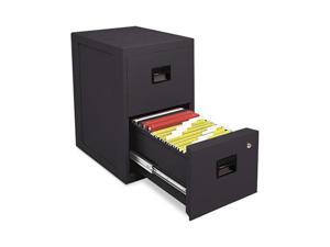 Sentry Safe 6000B FIRE-SAFE 2-Drawer Insulated Vertical File, 17-1/2w x 23-1/4d x 28h, Black