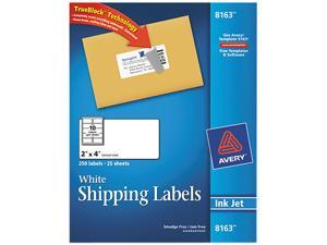 Shipping Labels with Block Technology Inkjet 2 x 4 White 250/Pack Shipping Labels with Block Technology Inkjet 2 x 4 White 250/Pack