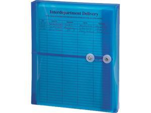 Smead 89522 Poly String & Button Booklet Envelope, 9 3/4 x 11 5/8 x 1 1/4, Blue, 5/Pack Smead 89522 Poly String & Button Booklet Envelope, 9 3/4 x 11 5/8 x 1 1/4, Blue, 5/Pack
