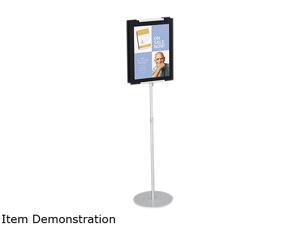 Quartet 7923 Adjustable Sign Stand, Metal, 44" to 73" High, Silver Quartet 7923 Adjustable Sign Stand, Metal, 44" to 73" High, Silver