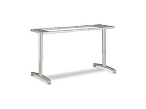 Adjustable T-Leg Base, 24w x 25h, Silver
