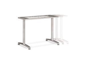 Adjustable T-Leg Base, 24w x 24h, Silver