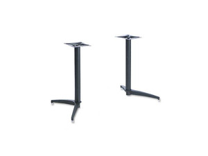 Iceberg Officeworks T-Leg Base, 26w x 29h, Matte Black, 2 per Pair