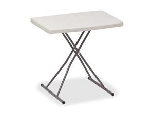 Iceberg IndestrucTable TOO 1200 Series Resin Personal Folding Table, 30w x 20d, Platinum