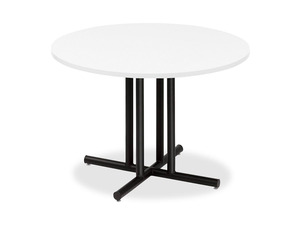 OfficeWorks Four-Column Round Table Base 31w x 29h, Black