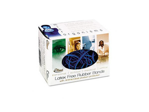 Alliance Antimicrobial Rubber Bands, Size 54 (Blue), Sizes 19/33/64 (Mixed), 1/4lb Box