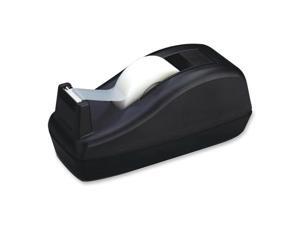 Scotch Deluxe Desktop Tape Dispenser, Attached 1" core, Heavily Weighted, Black