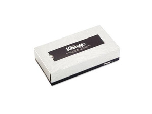 KLEENEX White Facial Tissue, 2-Ply, 125/Box, 12/Carton