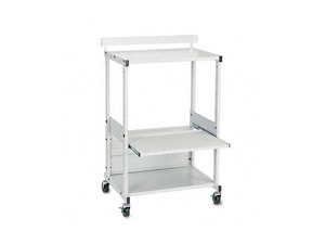 BALT Max Stax Dual Purpose Printer Stand, 3-Shelf, 25w x 20d x 42-1/2h, Gray