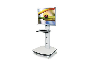 BALT Mobile Plasma/LCD Stand, 1-Shelf, 30-1/2w x 29-1/2d x 66-1/2h, Gray