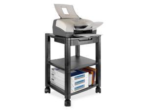 Kantek Mobile Printer Stand, 2-Shelf, 17w x 13-1/4d x 19-3/4h, Black