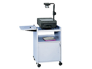 Safco Economy Mobile Computer/Projector Stand, 2-Shelf, 19-1/2w x 20-1/2d x 30h, Gray