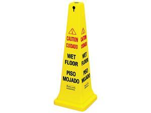 Rubbermaid Commercial 6276-77 Four-Sided Caution, Wet Floor Yellow Safety Cone, 12-1/4 x 12-1/4 x 36h Rubbermaid Commercial 6276-77 Four-Sided Caution, Wet Floor Yellow Safety Cone, 12-1/4 x 12-1/4 x 36h
