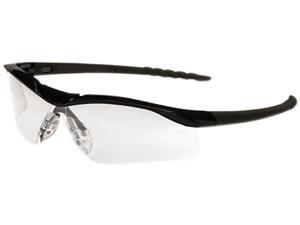 Crews DL110 Dallas Wraparound Safety Glasses, Black Frame, Clear Lens Crews DL110 Dallas Wraparound Safety Glasses, Black Frame, Clear Lens