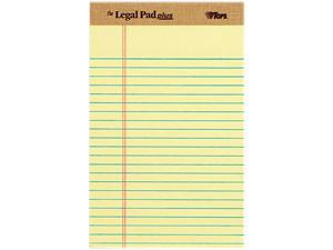 Tops 71501 The Legal Pad Plus Ruled Perforated Pads, 5 x 8, Canary, 12/Pack Tops 71501 The Legal Pad Plus Ruled Perforated Pads, 5 x 8, Canary, 12/Pack
