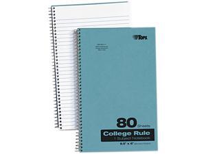 Tops 65121 Backpack Notebook, College Rule, 6 x 9-1/2, White, 80 Sheets/Pad Tops 65121 Backpack Notebook, College Rule, 6 x 9-1/2, White, 80 Sheets/Pad