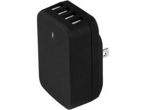 StarTech USB4PACBK Black 4-Port USB Wall Charger - International Travel - High Power 34W/6.8A - Universal Wall Charger StarTech USB4PACBK Black 4-Port USB Wall Charger - International Travel - High Power 34W/6.8A - Universal Wall Charger