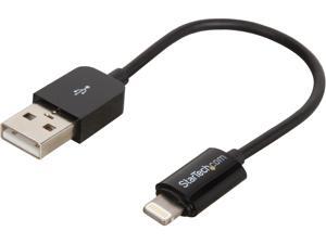 StarTech USBLT15CMB Black Apple 8-pin Lightning Connector to USB Cable for iPhone / iPod / iPad StarTech USBLT15CMB Black Apple 8-pin Lightning Connector to USB Cable for iPhone / iPod / iPad