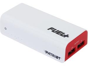 Patriot Fuel+ 5200mAh Power Bank Rechargeable Battery (Max. 3.5A Output) For Smart Phone & Tablet With 2-Year Warranty In White- PCPB52002 Patriot Fuel+ 5200mAh Power Bank Rechargeable Battery (Max. 3.5A Output) For Smart Phone & Tablet With 2-Year Warranty In White- PCPB52002