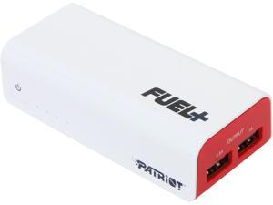 Patriot Fuel+ 6000mAh Power Bank Rechargeable Battery (Max. 3.5A Output) For Smart Phone & Tablet With 2-Year Warranty In White- PCPB60002 Patriot Fuel+ 6000mAh Power Bank Rechargeable Battery (Max. 3.5A Output) For Smart Phone & Tablet With 2-Year Warranty In White- PCPB60002