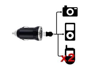 Insten 2X Black Mini USB Car Charger Adapter For HTC Inspire 4G Thunderbolt EVO 3D Insten 2X Black Mini USB Car Charger Adapter For HTC Inspire 4G Thunderbolt EVO 3D
