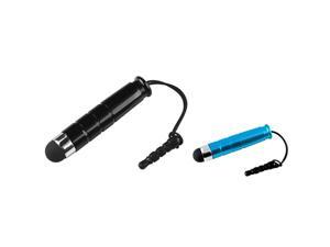 Insten 2x Mini Stylus Pen Black Blue Dust Cap for Samsung Galaxy S3 S III i9300 S 3 Insten 2x Mini Stylus Pen Black Blue Dust Cap for Samsung Galaxy S3 S III i9300 S 3