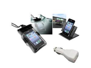 Insten Black Waterproof Bag Case + Charger + Car Holder For Apple iPhone 5 / 5s / 5c / 4s / 3GS / iPod Touch 906692 Insten Black Waterproof Bag Case + Charger + Car Holder For Apple iPhone 5 / 5s / 5c / 4s / 3GS / iPod Touch 906692