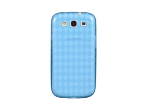 Samsung Galaxy S III/Samsung I9300/Samsung I747 Blue Checker Design Crystal Skin