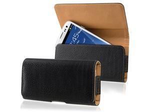 Insten Black/ Brown Horizontal Leather Case for HTC One M7 944437 Insten Black/ Brown Horizontal Leather Case for HTC One M7 944437