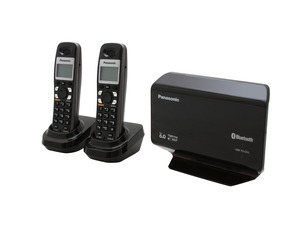 Panasonic KX-TH1212B 1.9 GHz DECT 6.0 2X Handsets Link-to-Cell Expandable Bluetooth-Enabled Phone System