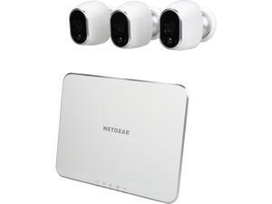 Netgear Arlo Smart Home Security Camera System - 3 HD, 100% Wire-Free, Indoor / Outdoor Cameras with Night Vision - VMS3330-100NAS Netgear Arlo Smart Home Security Camera System - 3 HD, 100% Wire-Free, Indoor / Outdoor Cameras with Night Vision - VMS3330-100NAS