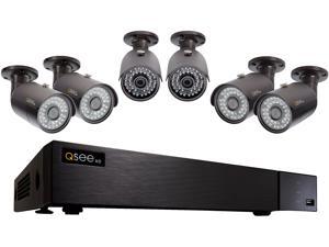 Q-See 4 MP Resolution & 4K Output Surveillance Security Camera System: 8 Ch. Analog HD DVR 6 x 4 MP Bullet Camera (No HDD Included) Q-See 4 MP Resolution & 4K Output Surveillance Security Camera System: 8 Ch. Analog HD DVR 6 x 4 MP Bullet Camera (No HDD Included)