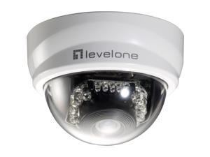 LevelOne H.264 2-Mega Pixel FCS-4101 10/100 Mbps P/T PoE Mini Dome Network Camera w/IR LevelOne H.264 2-Mega Pixel FCS-4101 10/100 Mbps P/T PoE Mini Dome Network Camera w/IR