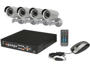 Aposonic A-BR13B4-C500 4 Ch + 4 Sony CCD 480TVL Cameras (Free Upgrade) + 500GB pre-installed HDD with 3G Mobile Access Surveillance Kit Aposonic A-BR13B4-C500 4 Ch + 4 Sony CCD 480TVL Cameras (Free Upgrade) + 500GB pre-installed HDD with 3G Mobile Access Surveillance Kit