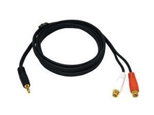 Cables To Go 40425 6 ft. One 3.5mm Stereo Male to Two RCA Stereo Female Y-Cable Male to Female Cables To Go 40425 6 ft. One 3.5mm Stereo Male to Two RCA Stereo Female Y-Cable Male to Female