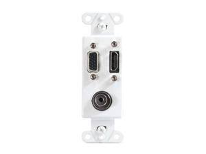 C2G 41031 HDMI, VGA and 3.5mm Audio Pass Through Wall Plate C2G 41031 HDMI, VGA and 3.5mm Audio Pass Through Wall Plate