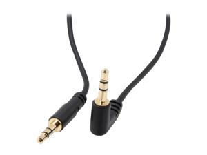 StarTech MU3MMSRA Slim 3.5mm to Right Angle Stereo Audio Cable Male to Male StarTech MU3MMSRA Slim 3.5mm to Right Angle Stereo Audio Cable Male to Male