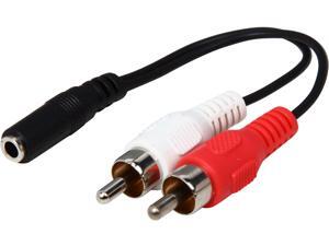 StarTech Model MUFMRCA 6" Stereo Audio Cable - 3.5mm Female to 2x RCA Male F-M StarTech Model MUFMRCA 6" Stereo Audio Cable - 3.5mm Female to 2x RCA Male F-M
