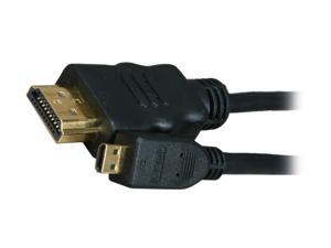 BYTECC HM-MICRO10K 10 ft. Black HDMI Male to HDMI micro Male HDMI Male to HDMI micro Male High Speed Cable with Ethernet M-M BYTECC HM-MICRO10K 10 ft. Black HDMI Male to HDMI micro Male HDMI Male to HDMI micro Male High Speed Cable with Ethernet M-M