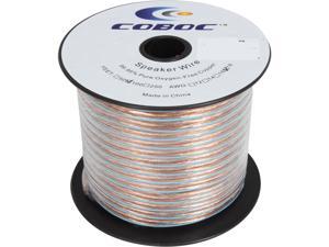 Coboc SPW-2C18-100-CL 100ft 18AWG 2-Conductor Oxygen-Free Copper OFC Speaker Wire Cable, Clear Coboc SPW-2C18-100-CL 100ft 18AWG 2-Conductor Oxygen-Free Copper OFC Speaker Wire Cable, Clear