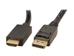 Link Depot DP-6-HDMI 6 ft. Black DisplayPort 1.2 to HDMI Converter DisplayPort to HDMI Cable Male to Male Link Depot DP-6-HDMI 6 ft. Black DisplayPort 1.2 to HDMI Converter DisplayPort to HDMI Cable Male to Male
