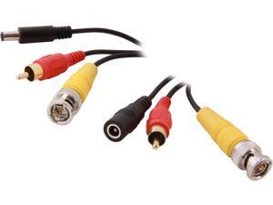 BYTECC SCC-75RB 75 ft. Security Camera Cable + Power, BNC Male + RCA Male + DC Male to Female BYTECC SCC-75RB 75 ft. Security Camera Cable + Power, BNC Male + RCA Male + DC Male to Female