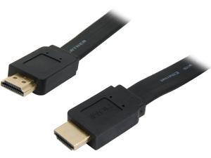 SYBA CL-CAB31038 5.9ft HDMI Flat Cable, V1.4, Supports 3D & 4K Resolution, Gold Plated Connector M-M SYBA CL-CAB31038 5.9ft HDMI Flat Cable, V1.4, Supports 3D & 4K Resolution, Gold Plated Connector M-M