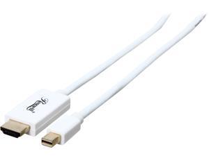 Rosewill RCDC-14032 - 15-Foot White Mini DisplayPort to HDMI 32AWG Cable - Male to Male Rosewill RCDC-14032 - 15-Foot White Mini DisplayPort to HDMI 32AWG Cable - Male to Male