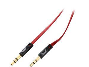 Rosewill RAC-3RE - 3-Foot 3.5mm Flat Audio Cable, Red Rosewill RAC-3RE - 3-Foot 3.5mm Flat Audio Cable, Red