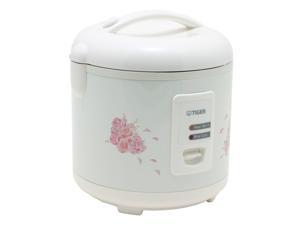 Tiger JAZ-A18U 10-Cup (Uncooked), 20 Cups(Cooked) Electric Rice Cooker and Warmer with Steam Basket, White Tiger JAZ-A18U 10-Cup (Uncooked), 20 Cups(Cooked) Electric Rice Cooker and Warmer with Steam Basket, White