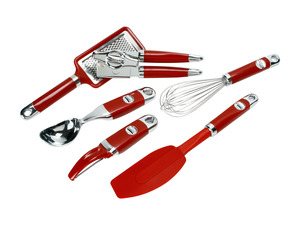 KitchenAid KM406ER 6-Piece Gadget Set, Red