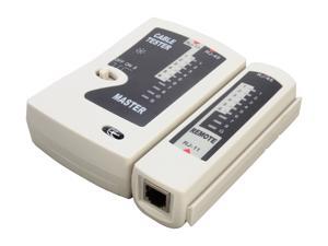 Syba SY-ACC65050 2-Piece Multi-Network Cable Tester for RJ45, RJ-11, RJ-12, Coaxial, and Modular Cables, RoHS Syba SY-ACC65050 2-Piece Multi-Network Cable Tester for RJ45, RJ-11, RJ-12, Coaxial, and Modular Cables, RoHS
